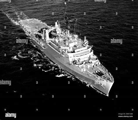 An Aerial Starboard Bow View Of The Amphibious Transport Dock Ship Uss