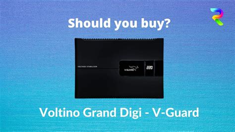 V Guard Voltino Voltage Stabilizer Vs V Guard Crystal Plus Stabilizer