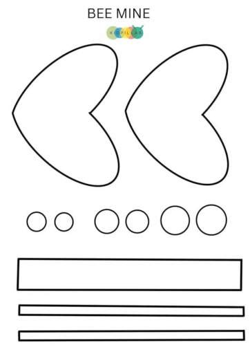 Valentine Bee Craft With Free Printable - KidPillar