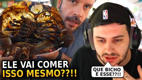 COMENDO NOS MERCADOS MAIS EXÓTICOS DA TAILÂNDIA GABE REAGE YouTube