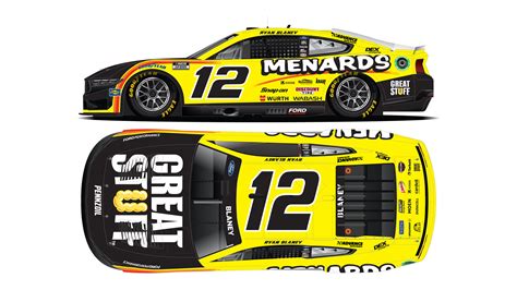 No 12 Team Penske Menards Great Stuff Paint Scheme