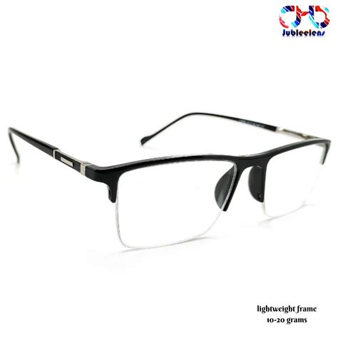 Chasma Frame For Men Rectangular Glasses Black-Blue Frame