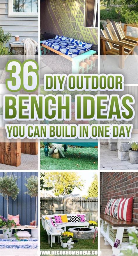 36 Easy DIY Outdoor Benches You Can Build in 24 Hours or Less | Diy ...