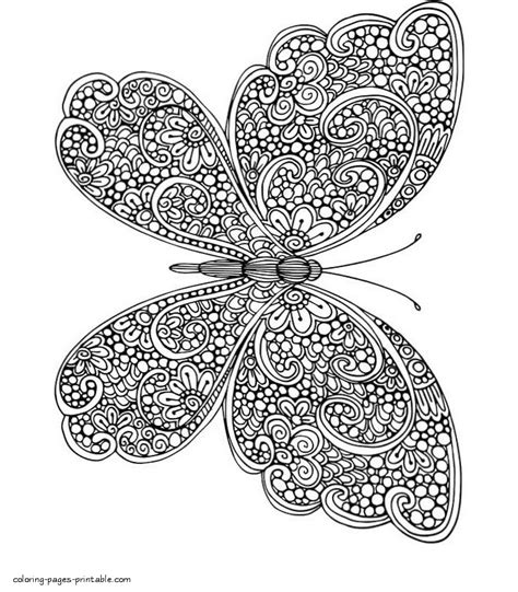 Free Printable Butterfly Coloring Pages For Adults Detailed Hot Sex