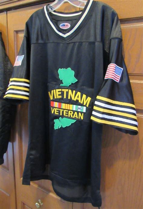 Vietnam War Veteran Football Jersey & Bomber Jacket L… - Gem