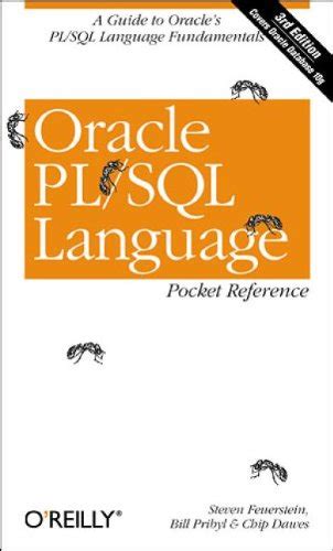 Oracle Pl Sql Language Pocket Reference Rd Edition Chip Dawes