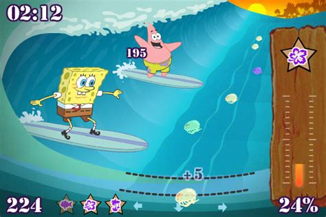 SpongeBob: Goo Lagoon Surfing Showdown - Play Online on Flash Museum 🕹️