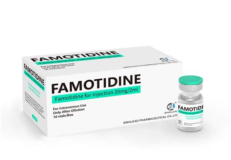 Famotidine For Injection Mg Ml Vials Box Famotidine And Chemical