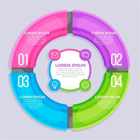 Mod Le Infographique De Diagramme Circulaire Plat Vecteur Gratuite