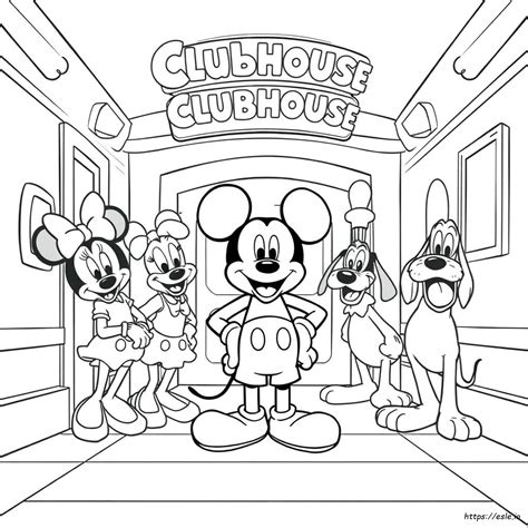 Desenho Casa Do Mickey - Desenhos Para Colorir Do Mickey A Casa Do Mickey Mouse