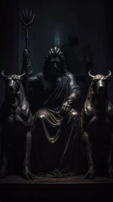 A Haunting Portrayal Of Hades The Ancient Greek God Of The Underworld