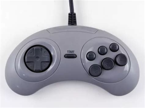 Controle Mega Drive Original 6 Botões Cinza MercadoLivre