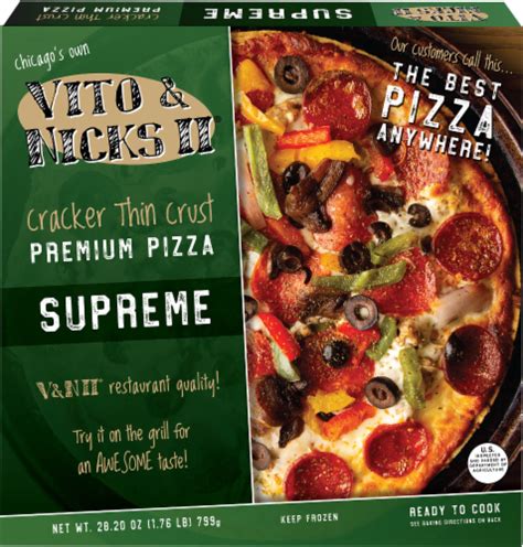 Vito And Nicks Ii Cracker Thin Crust Supreme Frozen Pizza 282 Oz Kroger