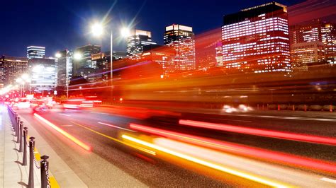 Fond D Cran Japon Paysage Urbain Nuit Voiture Route Horizon