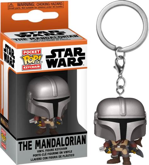 STAR WARS PORTE CLÉ POP EN VINYLE DU MANDALORIEN 4 CM LE MANDALORIEN