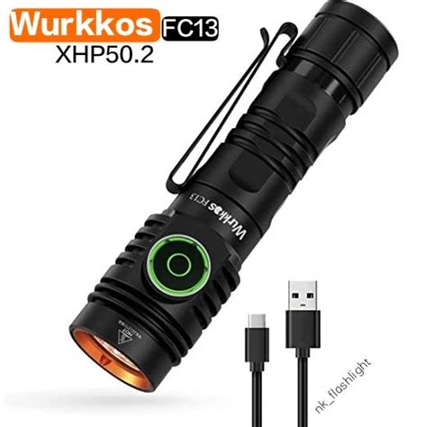 Wurkkos FC13 ไฟฉาย 18650 3500LM XHP50 2 LED EDC 360 เมตร IP68 Anduril 2