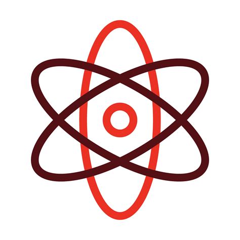 Atom Glyph Two Color Icon For Personal And Commercial Use