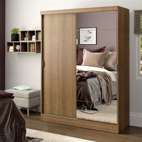 Closet Luke Madesa Puertas Corredizas Puerta Con Espejo The Home