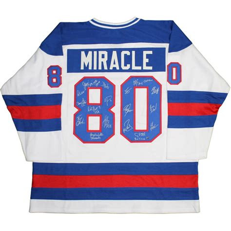 1980 Team USA "Miracle on Ice" Hockey Jersey Team-Signed by (17) with ...