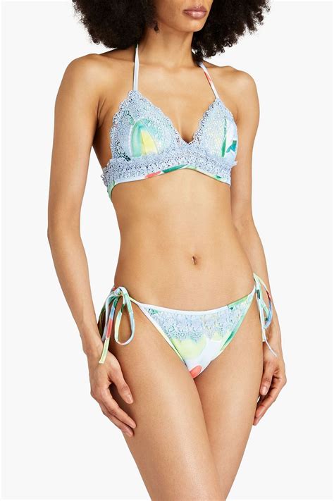 Charo Ruiz Ibiza Laia Printed Low Rise Bikini Briefs The Outnet