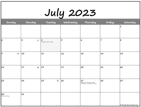 July 2024 Calendar With Moon Phases - Gay Therine