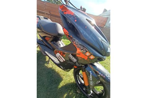 Decal Kit Stage6 Orange Black Yamaha Aerox Nitro Before 2013