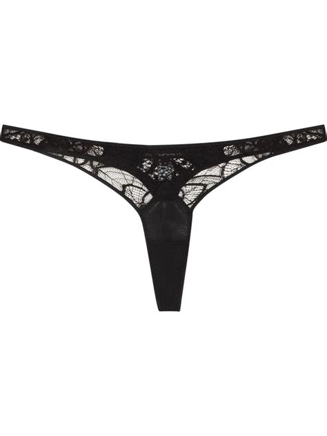 Kiki De Montparnasse Coquette Lace Thong Black Farfetch