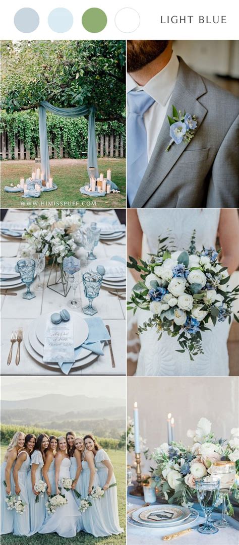 Light Blue And Silver Wedding Theme