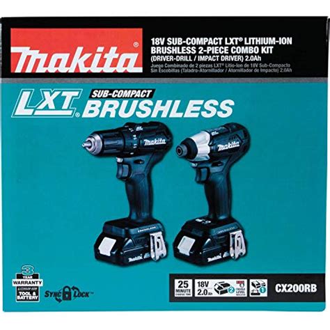 Makita Cx200rb 18v Lxt® Lithium Ion Sub Compact Brushless Cordless 2 Pc