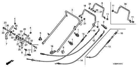 Honda HRB425C PDEE Handle Pipe Lawn Turfcare Machinery Parts