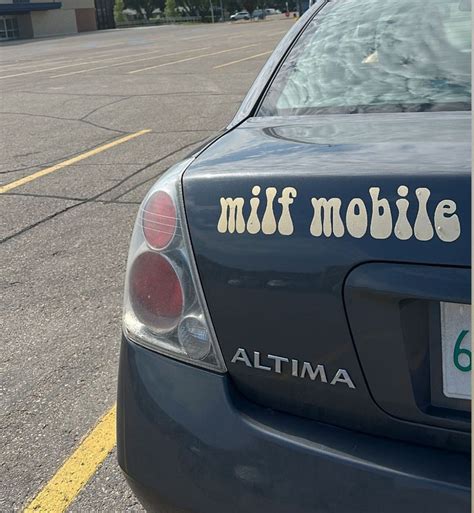 Milf Mobile Car Decal Sticker Etsy