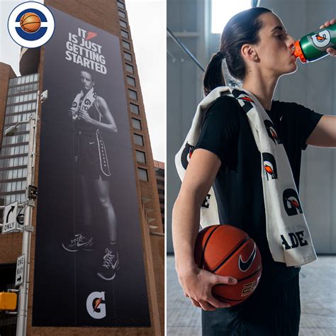 Cooler Than Superstar Gatorade Installed This Caitlin Clark Banner