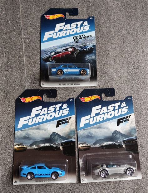 Hot Wheels Hotwheels Fast And Furious Ford Escort Porsche 911 Corvette Grand Sport Toys