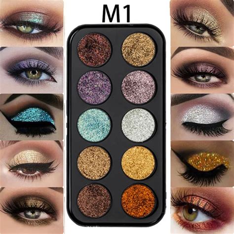 Colors Eye Shadow Palette Miss Rose Fashion Shimmer Glitter Eye