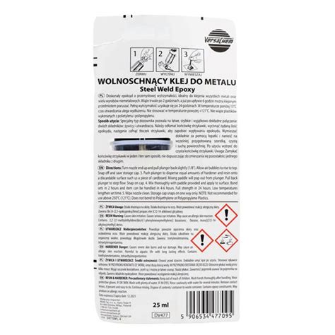 Klej do Stali K2 Versor Płynny Metal w Strzykawce - Norda Parts