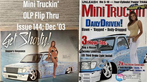 Mini Truckin Magazine Issue Dec Youtube