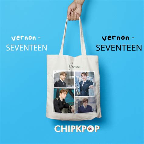 Jual Vernon Seventeen I Totebag Seventeen Murah I Photocard Mingyu I