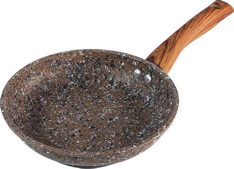 Chef S Star Nonstick Stone Frying Pan With Soft Wooden Touch Handle