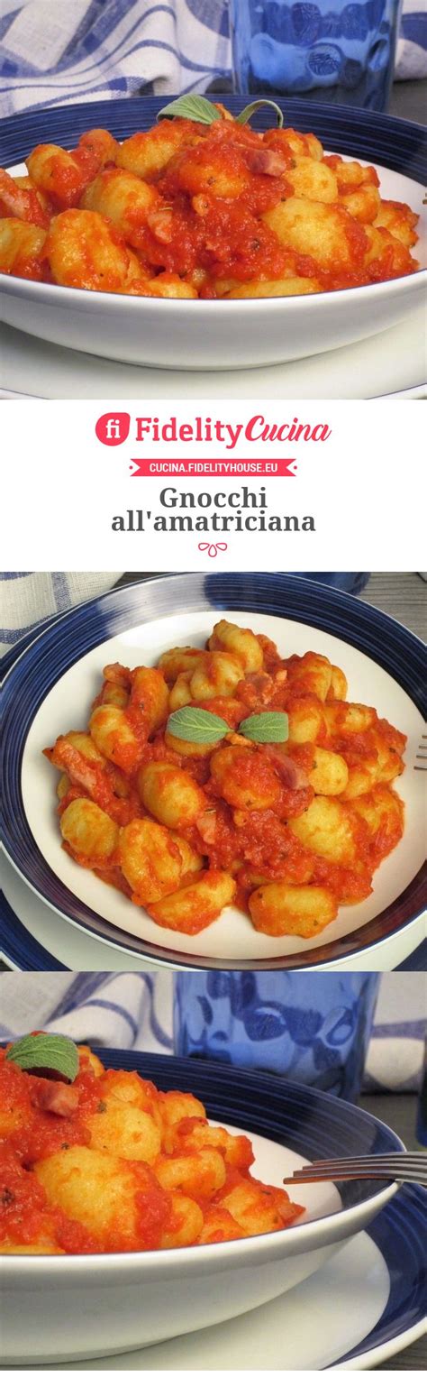 Gnocchi Allamatriciana Ricetta Ricette Gnocchi Gnocchi E Amatriciana