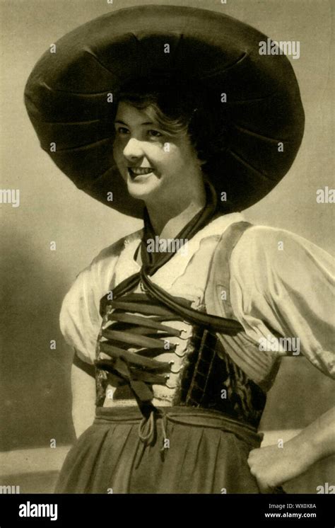 Woman wearing traditional austrian dress hi-res stock photography and images - Alamy