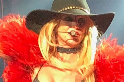 Holy Brit Britney Spears Exposes NIPPLE On Stage After Boob Bursts Out Of Her Bra During