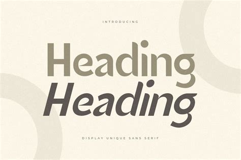 Heading - Display Unique Sans Serif by HamzStudio on Envato Elements