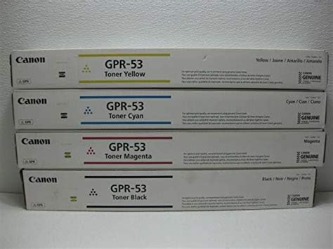 Amazon Genuine Original Canon Gpr Toner Cartridges Set Black