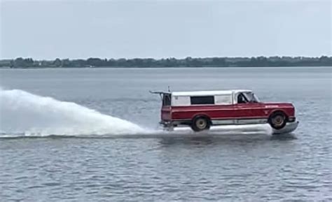 Chevy C10 Farm Truck Transformed Into A Speedboat: Video | Chevy C10 ...