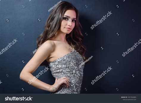 Pretty Sexy Brunette Model Girl Wearing Stock Photo 1057582889 Shutterstock
