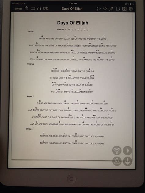 Lyrics For Days Of Elijah 3