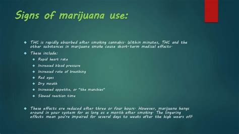 Marijuana Abuse - Information