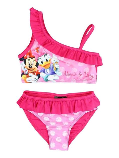 Disney Maillot De Bain Imprim Minnie Rose Fushia Kiabi