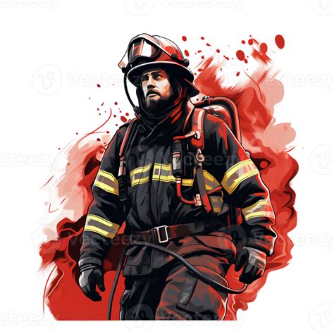 Firefighter Cartoon Ai Generate 28895719 Png