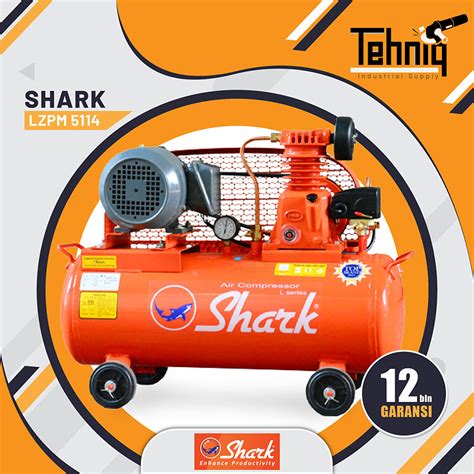 Kompresor Angin Listrik SHARK LZPM 5114 Air Compressor 1 4 HP Lazada